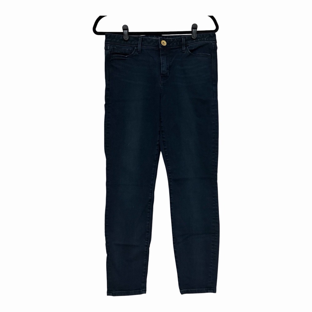 Banana Republic Womens Dark Wash Blue Denim Skinny Leg Ankle Jeans 30